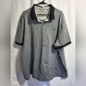 Buffalo David Bitton Black and Gray Polo Shirt, Size 3X
